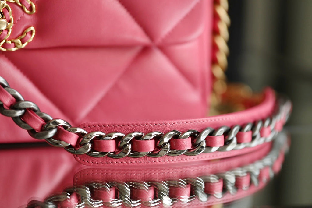 Chanel 19 Flap Bag Medium Pink - 30cm