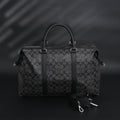 Coach Metropolitan Duffel Bag in Signature Black Canvas